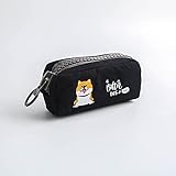 Tamaño: 19 * 10 * 6.5cm Mystes Estuche de lápices Perro Lindo Perro Gran Capacidad lápiz Gigante Diente Cremallera Muchacha Muchacha Caja de lápices papelería Bolsa de Almacenamiento Escolares Uso en Oficina (Color : 02)