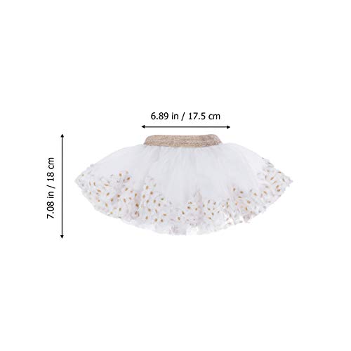 Conjunto de saia tutu para bebês KESYOO com saia de tule de poliéster para meninas para apresentaçõe