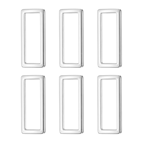 Anneaux rectangulaires en métal 46mm pour boucle de sac ceinture porte-clés bricolage DIY