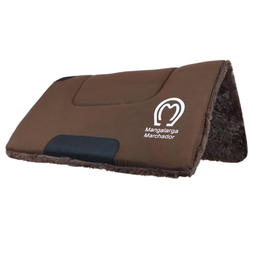 Manta ou Baixeiro Para Arreios Selas Mangalarga Forro Para Cavalo Reforçado (Marrom)