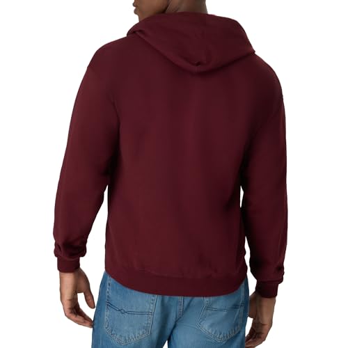 Image of Hanes Men's Zip-up Hoodie, Ecosmart Fleece Full-zip Hoodie for Men, Hooded Sweatshirt