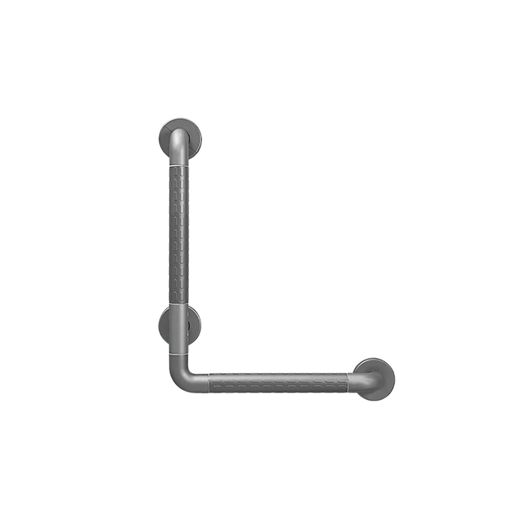 Barra de Apoyo para baño de Acero Inoxidable 304, Barra de ángulo Vertical, agarres de baño Ajustables en Forma de L para Personas Mayores discapacitadas, Dispositivo de Asistencia