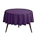Gee Di Moda Tablecloth - 90" Inch Round Tablecloths for Circular Table Cover in Purple Washable Polyester - Great for Buffet Table, Parties, Holiday Dinner & More
