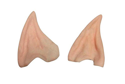 Hosaire 1 Pair Halloween Fake Ears Latex Fairy Pixie Elf Cosplay Soft Ears Accessories Halloween Par - //coolthings.us