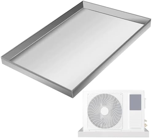 Portable Metal Drip Pan for Air Conditioners & Appliances - Large 140x70cm (55x28in) Drip Tray for Indoor/Outdoor Use, Durable Water Collection Solution