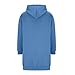 MaMiDay Long Hoodies for Women Zip Up Double Zipper Fleece Jacket Tunic Sweatshirts Fall Winter Fashion Clothes Blue