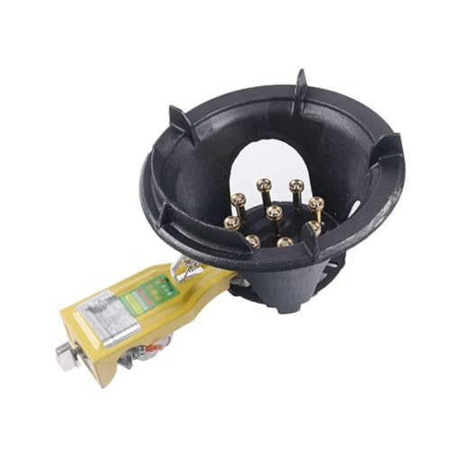 THEGA Estufa De Camping Portátil 14 KW, Cocina Gas Un Quemador, con Protección contra Apagado Llama, Soporte para Ollas Hierro Fundido, Placa Sobremesa Independiente(52x23x34cm)