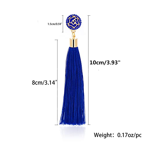 Zealmer Colorful Tassel Earrings For Women Bohemian Long Dangle Drop Statement Earrings Fashion Jewelry For Birthday Christmas Valentines Day Gift2