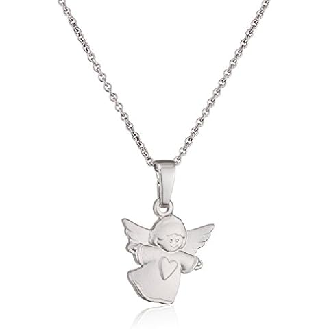 Xaana Children's Necklace with Pendant Christening Jewellery Angel 925 Sterling Silver 38 cm/AMZ0465 Cover