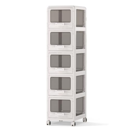 Commode mobile et caisson de rangement compact SOARS à 5 tiroirs - 2