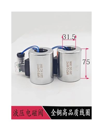 Bobine d'électrovanne hydraulique MFZ12-90YC 24V DC 36W de 31mm