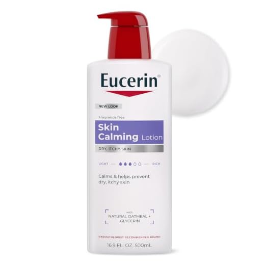 Eucerin Skin Calming Lotion - Full Body Lotion for Dry, Itchy Skin, Natural Oatmeal Enriched - 16.9 fl. oz Pump Bottle