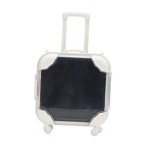 Image of ATORSE Doll Suitcase Organizational Skills Mini Trolley Luggage for Boys Girls Gift Blue Black