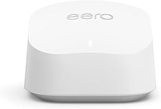 Amazon eero 6+ mesh wifi router with 1 month free eero Plus (auto-renews) - Coverage up to 1,500 sq. ft., Connect 75+ devices, 1-pack