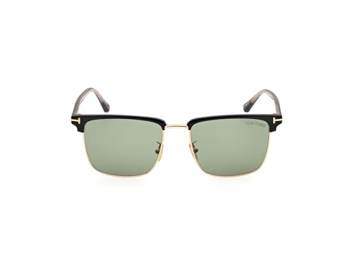 Tom Ford Sunglasses FT 0997 -H Hudson- 02 01N Shiny Yellow Gold, t Logo/Gree2