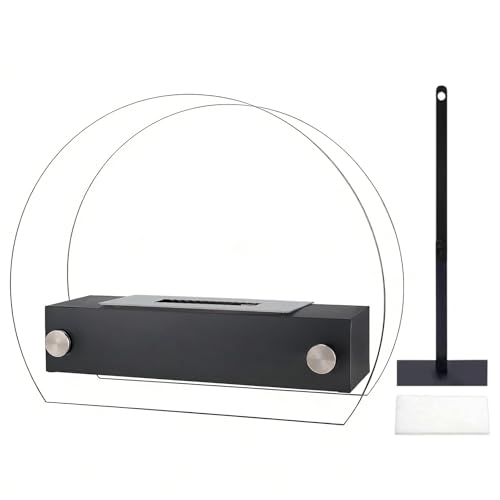 Zyntora Braciere Da Tavolo Per Ambienti Interni | Bruciatore Per Stufa Con Dimensioni 35,00 X 11,99 X 27,99 cm | Caminetto Da Esterno,per Cucina Camera da Giardino Terrazzo Balcone Picnic Casa