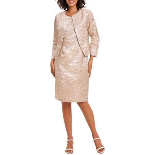 Elegant Embroidered Church Dress and Jacket Set - Image 4