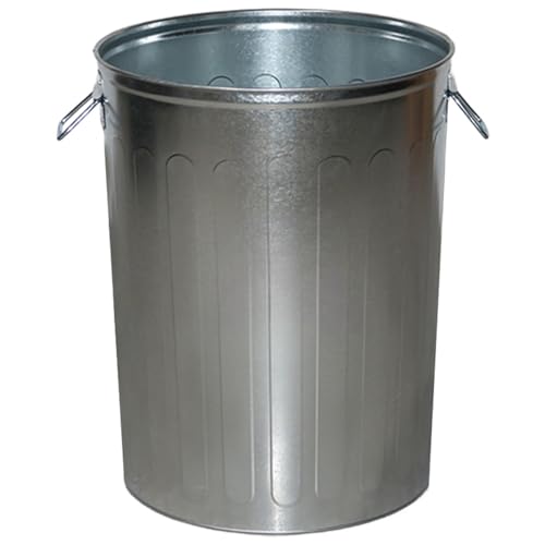 Caneca de Basura Metálica Exterior 20 Galones Plateada miniatura 5