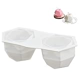 🍰🍰 【Fácil de limpiar】 El interior de este molde es liso y brillante, lo que reduce la necesidad de cortar y pulir los productos de resina. No se pegará. Solo necesita remojarse por un tiempo y luego limpiarse con una esponja o paño suave, y se puede reutilizar después del secado.