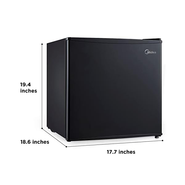 Midea WHS65LB1 Compact Single Reversible Door Refrigerator, 1.6 Cubic