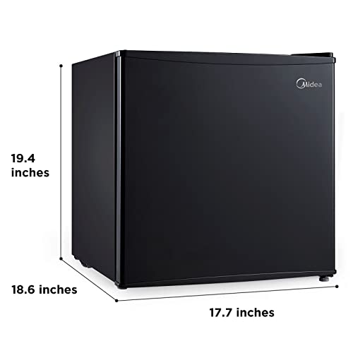Midea WHS65LB1 Compact Single Reversible Door Refrigerator, 1.6 Cubic