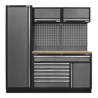 Sealey Superline Pro-Sistema de Almacenamiento de 1,96 m, encimera de Madera prensada