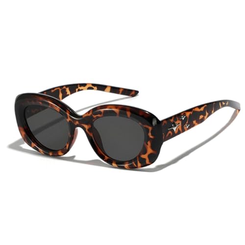 Lunettes de soleil ovales UV400 protection totale contre les reflets