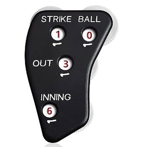 QIYUDUOLA Handheld Baseball Softball Game Counter Portable Baseball Counter Clickers 4 Wheel Baseball Umpire Clickers Enduring