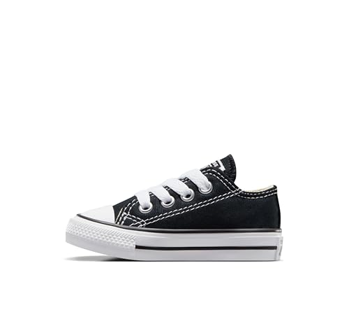 Image of Converse All Star Ox Toddler Shoes - Black Black 2 M US Little Kid