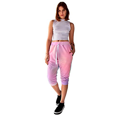 Bermuda Moletom Brohood Saruel Skinny Feminino Tie Dye M