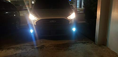 BLINGLIGHTS White LED Halo Angel Eye Fog Light Driving Lamp Kit for 2010-2022 Ford Transit Connect