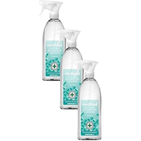 Method Antibacterial Bathroom Cleaner, Water Mint, Pack of 3 Cover
