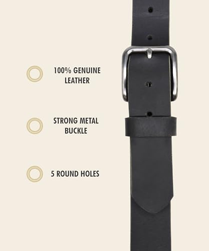 Signature by Levi Strauss & Co. Full Grain Leather Belt for Men.3