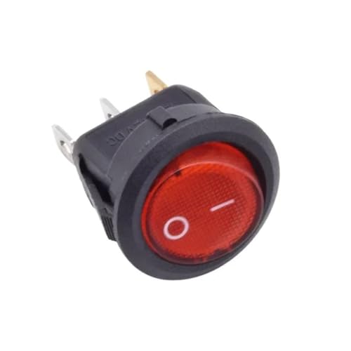 Interruptor redondo 20mm para reparación de electrodomésticos y proyectos DIY