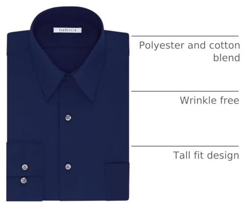 Image of Van Heusen Men's Tall FIT Dress Shirts Poplin