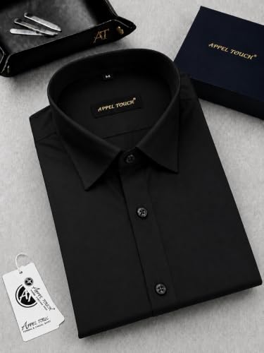 Image of Appel Touch Men's Cotton Blend Formal Shirt Half Sleeves