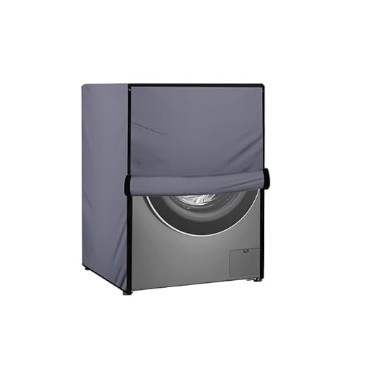 Stylista Waterproof Front Load Washing Machine Cover Compatible for LG 8 kg & 9 Kg Grey