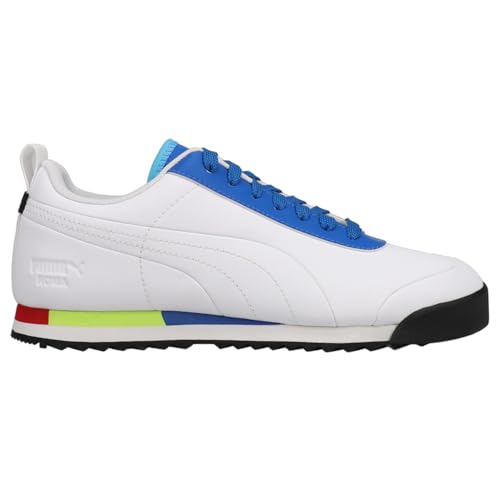 PUMA Kids Boys Roma Raceway Lace Up Sneakers Shoes Casual - White - Size 5.5 M