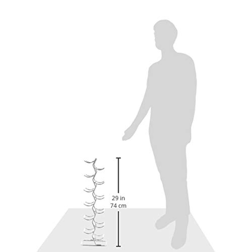 Amazon Basics - Wijnrek in moderne stijl voor 12 flessen, 74 cm, chroom - Afbeelding 6