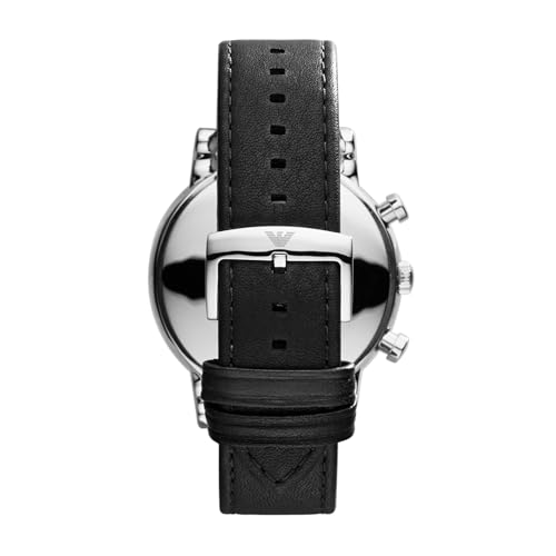 Image of Emporio Armani Men's Three Hand, Automatic or Chronograph Watch with Stainless Steel or Leather Band