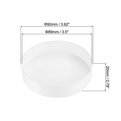 PATIKIL PVC Pipe End Cap Fitting 3.5"/89mm ID, 4 Pack Furniture Grade Plug Coupling Socket for DIY Garden - Image 2