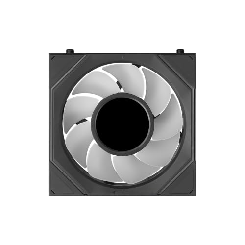 Image of Lian Li UNI Fan SL-INF LCD Flex 120mm Reverse Blade ARGB Fan, Single Pack, Controller Not Included, Black (12RSLIND1F1B)