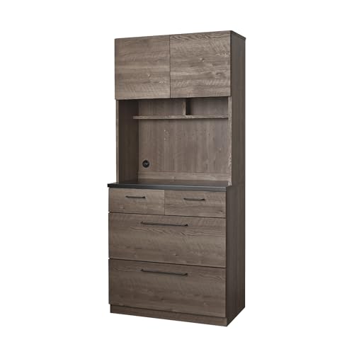 ガルト(Gart) キッチンボード グラーデ 80cm幅 ブラウン 422060