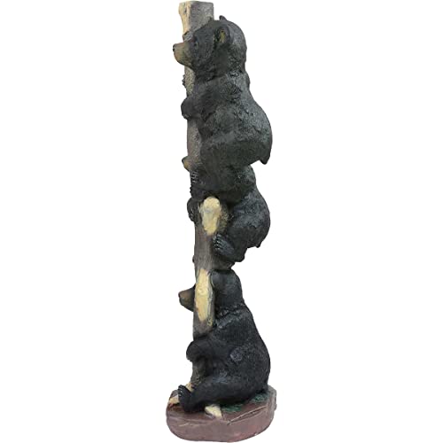 Escultura Tres Osos en Árbol Negro Forest Decor miniatura 4