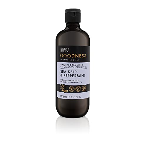 Baylis & Harding Goodness Sea Kelp & Peppermint, 500 ml Body Wash, Pack of 3