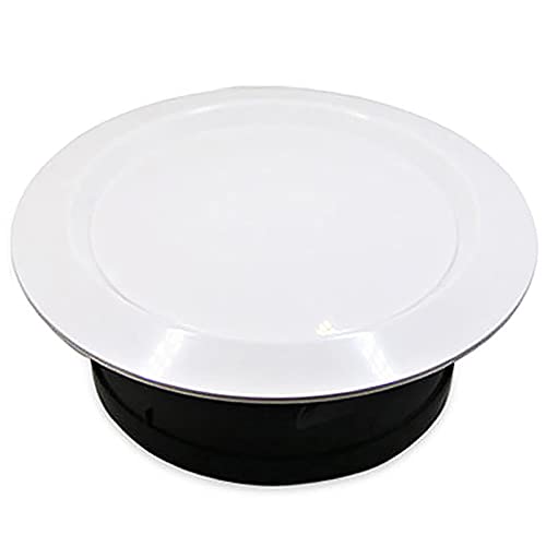 Powertool Grille d'aération circulaire en plastique ABS pour salle de bain, cuisine, bureau (disque 75 mm)