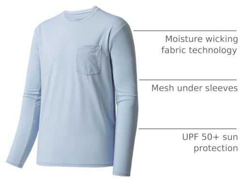Image of BASSDASH Men's UPF 50+ Performance Long Sleeve T-Shirt UV Sun Protection Fishing Hiking Sports Shirts