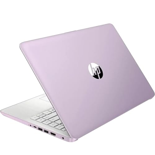 Image of HP Stream 14 inch HD Laptop, Intel Processor N150, 4GB RAM, 128GB UFS, Intel Graphics, Webcam, Bluetooth, Windows 11s, Purple (Renewed)