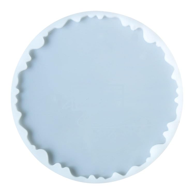 (8 inch) Silicone Resin Tray Mold, Zig Zag Round Dish Mold Serving Tray with Edge, Circle Plate Epoxy Resin Casting Mold for DIY Faux Agate Tray, Serving Board, Coaster, Home Decor.-image-33
