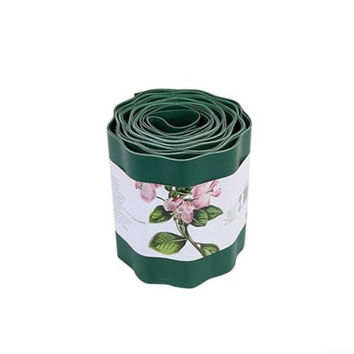 Borde de césped de jardín, borde de plástico para jardín, valla flexible para verduras, parterres, patios y bordes de césped (15 cm x 9 m)
